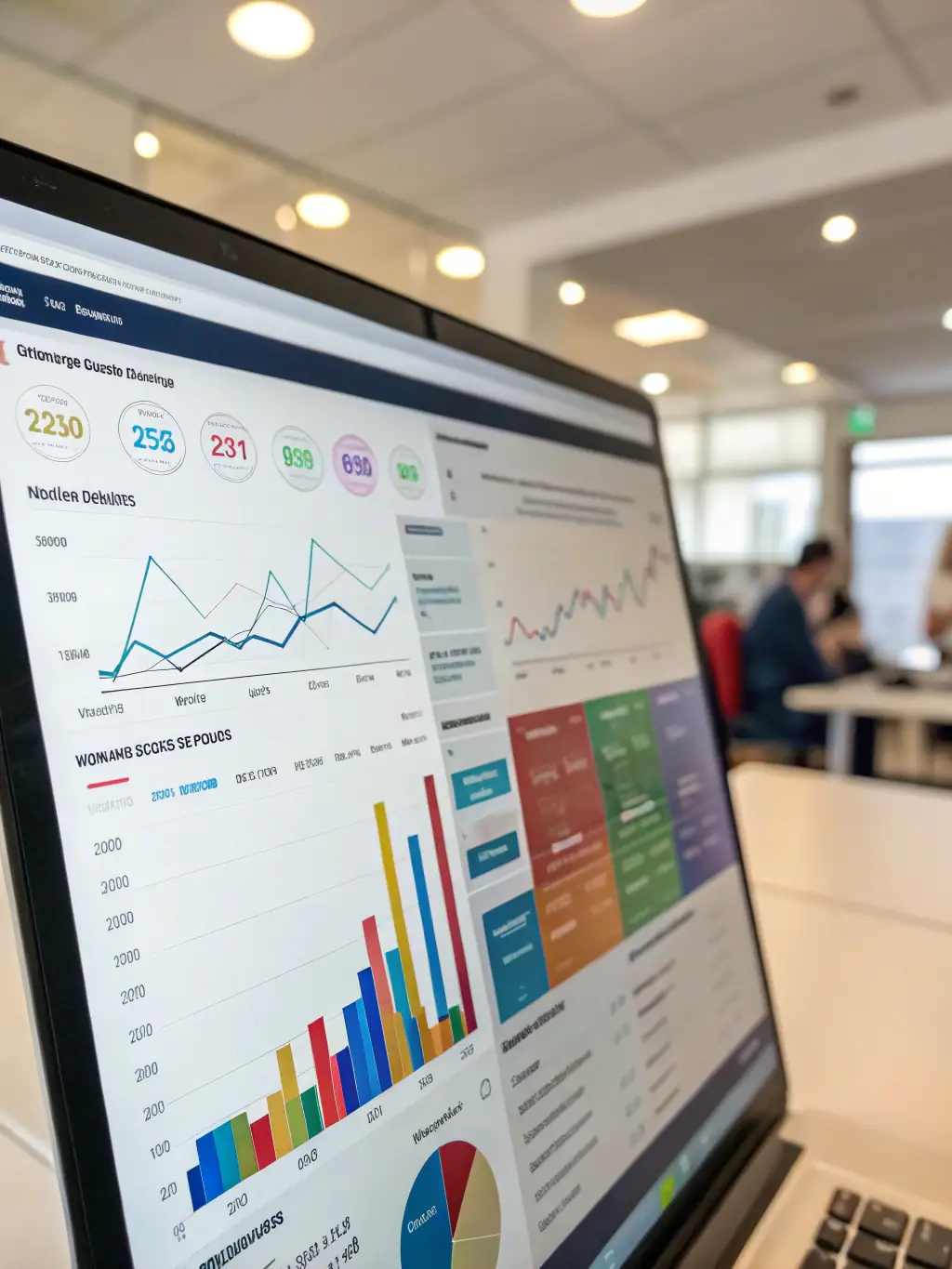 A dashboard interface displaying real-time analytics of AR experience usage, including engagement metrics and user demographics.